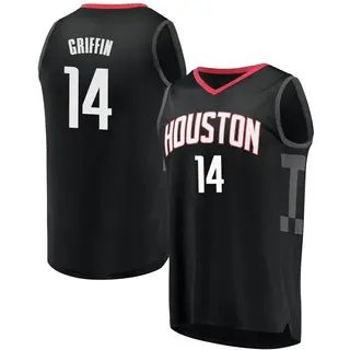 Houston Rockets Men's AJ Griffin Black Fast Break Jersey - Statement Edition