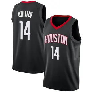 Houston Rockets Men's AJ Griffin Black Swingman Jersey - Statement Edition