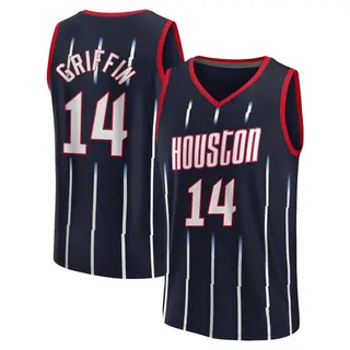 Houston Rockets Men's AJ Griffin Navy Fast Break 2022/23 City Edition Jersey