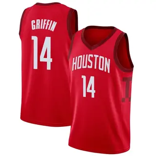 Houston Rockets Men's AJ Griffin Red Swingman 2018/19 Jersey - Earned Edition