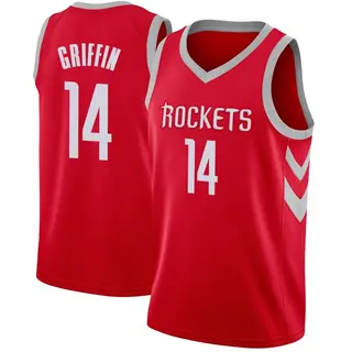 Houston Rockets Men's AJ Griffin Red Swingman Jersey - Icon Edition