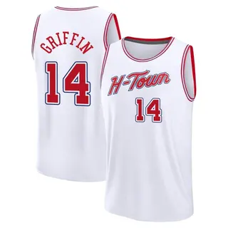 Houston Rockets Men's AJ Griffin White Fast Break 2023/24 City Edition Jersey