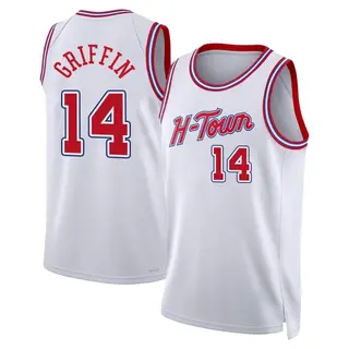 Houston Rockets Men's AJ Griffin White Swingman 2023/24 City Edition Jersey