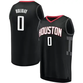 Houston Rockets Men's Aaron Holiday Black Fast Break Jersey - Statement Edition