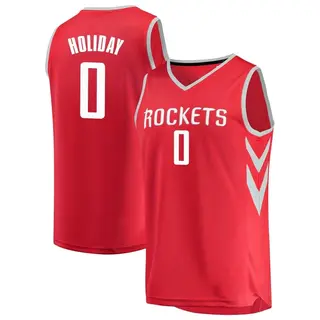 Houston Rockets Men's Aaron Holiday Red Fast Break Jersey - Icon Edition