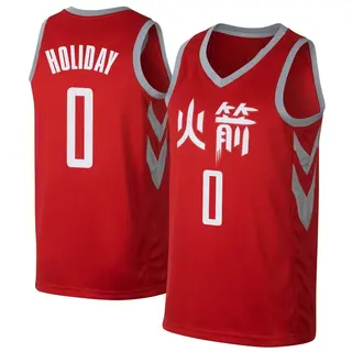 Houston Rockets Men's Aaron Holiday Red Swingman Jersey - City Edition