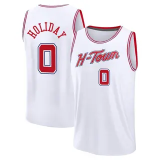 Houston Rockets Men's Aaron Holiday White Fast Break 2023/24 City Edition Jersey