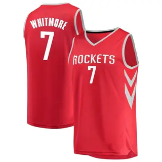 Houston Rockets Men's Cam Whitmore Red Fast Break Jersey - Icon Edition