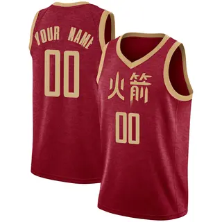 Houston Rockets Men's Custom Red Swingman 2018/19 Jersey - City Edition