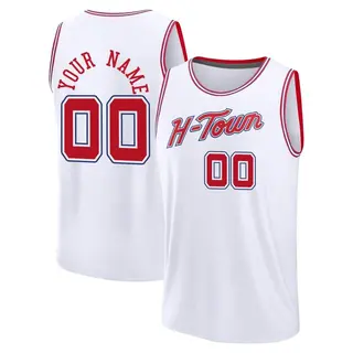 Houston Rockets Men's Custom White Fast Break 2023/24 City Edition Jersey