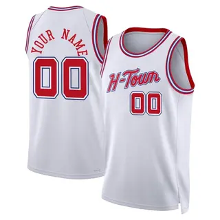 Houston Rockets Men's Custom White Swingman 2023/24 City Edition Jersey