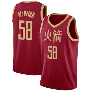 Houston Rockets Men's Jack McVeigh Red Swingman 2018/19 Jersey - City Edition