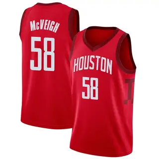 Houston Rockets Men's Jack McVeigh Red Swingman 2018/19 Jersey - Earned Edition