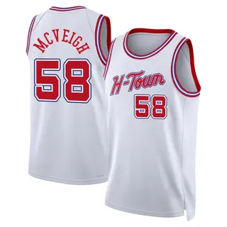 Houston Rockets Men's Jack McVeigh White Swingman 2023/24 City Edition Jersey