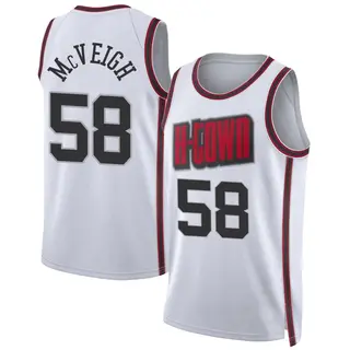 Houston Rockets Men's Jack McVeigh White Swingman 2024/25 City Edition Jersey