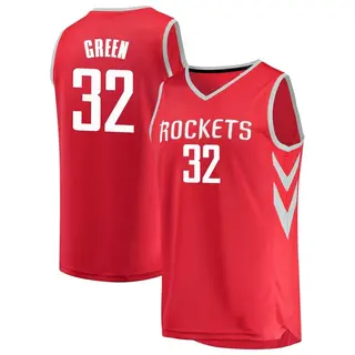 Houston Rockets Men's Jeff Green Green Fast Break Red Jersey - Icon Edition