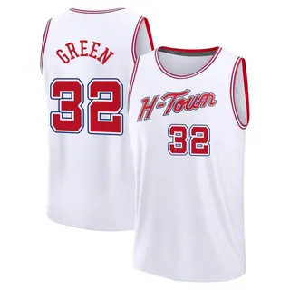 Houston Rockets Men's Jeff Green White Fast Break 2023/24 City Edition Jersey