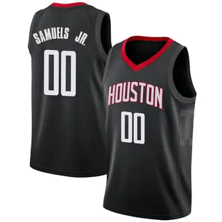 Houston Rockets Men's Jermaine Samuels Jr. Black Swingman Jersey - Statement Edition