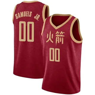 Houston Rockets Men's Jermaine Samuels Jr. Red Swingman 2018/19 Jersey - City Edition