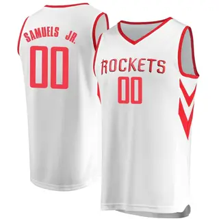 Houston Rockets Men's Jermaine Samuels Jr. White Fast Break Jersey - Association Edition