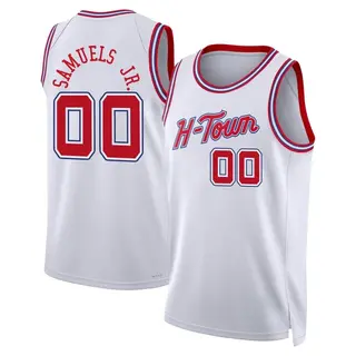 Houston Rockets Men's Jermaine Samuels Jr. White Swingman 2023/24 City Edition Jersey