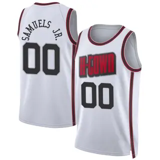 Houston Rockets Men's Jermaine Samuels Jr. White Swingman 2024/25 City Edition Jersey