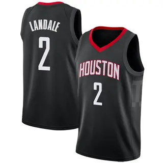 Houston Rockets Men's Jock Landale Black Swingman Jersey - Statement Edition