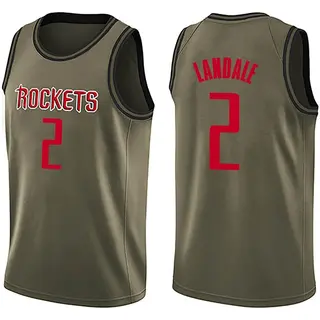 Houston Rockets Men's Jock Landale Green Swingman Salute to Service Jersey