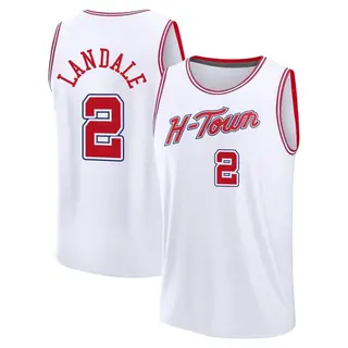 Houston Rockets Men's Jock Landale White Fast Break 2023/24 City Edition Jersey