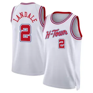 Houston Rockets Men's Jock Landale White Swingman 2023/24 City Edition Jersey