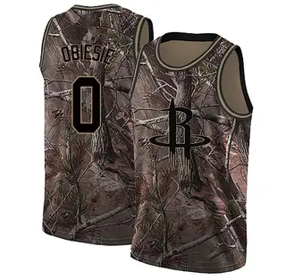 Houston Rockets Men's Joshua Obiesie Camo Swingman Realtree Collection Jersey