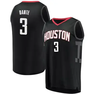 Houston Rockets Men's N'Faly Dante Black Fast Break Jersey - Statement Edition