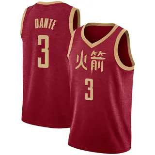 Houston Rockets Men's N'Faly Dante Red Swingman 2018/19 Jersey - City Edition