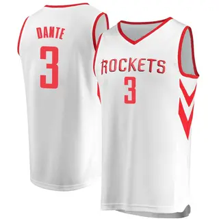 Houston Rockets Men's N'Faly Dante White Fast Break Jersey - Association Edition