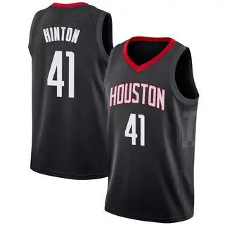 Houston Rockets Men's Nate Hinton Black Swingman Jersey - Statement Edition