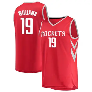 Houston Rockets Men's Nate Williams Red Fast Break Jersey - Icon Edition