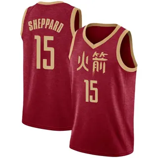 Houston Rockets Men's Reed Sheppard Red Swingman 2018/19 Jersey - City Edition