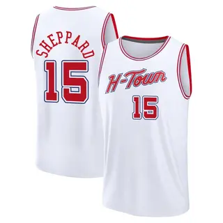 Houston Rockets Men's Reed Sheppard White Fast Break 2023/24 City Edition Jersey