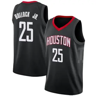 Houston Rockets Men's Reggie Bullock Jr. Black Swingman Jersey - Statement Edition