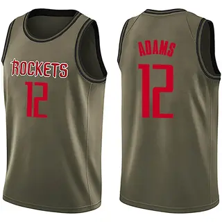 Houston Rockets Men's Steven Adams Green Swingman Salute to Service Jersey