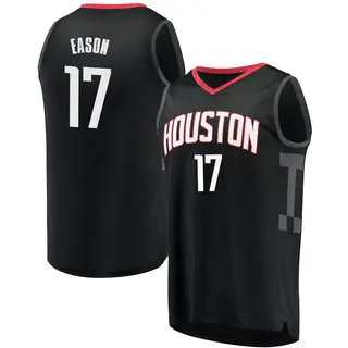 Houston Rockets Men's Tari Eason Black Fast Break Jersey - Statement Edition