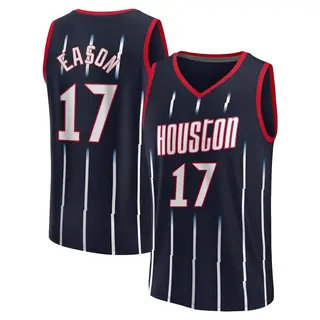 Houston Rockets Men's Tari Eason Navy Fast Break 2022/23 City Edition Jersey