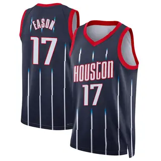 Houston Rockets Men's Tari Eason Navy Swingman 2021/22 City Edition Jersey