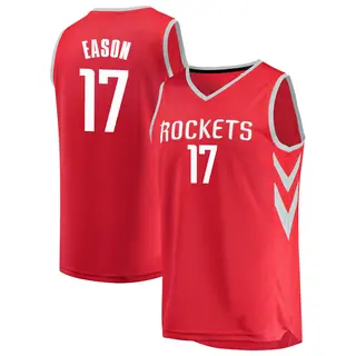 Houston Rockets Men's Tari Eason Red Fast Break Jersey - Icon Edition