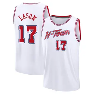 Houston Rockets Men's Tari Eason White Fast Break 2023/24 City Edition Jersey