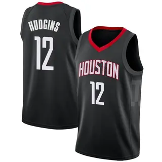 Houston Rockets Men's Trevor Hudgins Black Swingman Jersey - Statement Edition