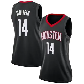 Houston Rockets Women's AJ Griffin Black Swingman Jersey - Statement Edition