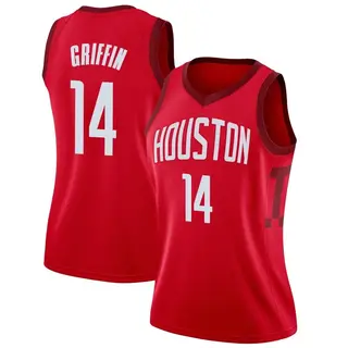 Houston Rockets Women's AJ Griffin Red Swingman 2018/19 Jersey - Earned Edition