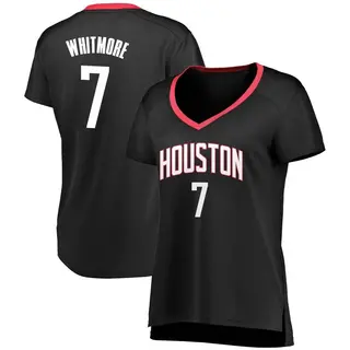 Houston Rockets Women's Cam Whitmore Black Fast Break Jersey - Statement Edition