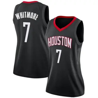 Houston Rockets Women's Cam Whitmore Black Swingman Jersey - Statement Edition